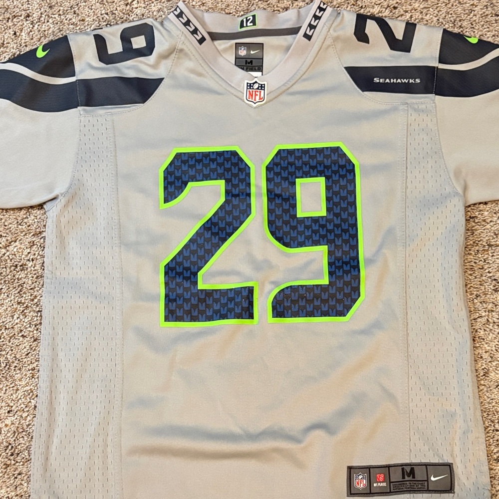 Nike Gray and Blue Kids Jersey